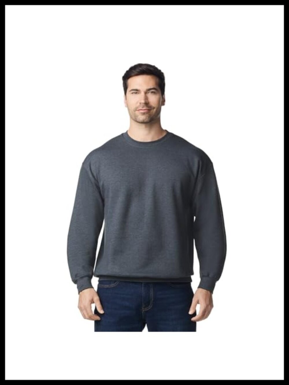 Classic Fit Cotton Polyester Blend Crewneck Sweatshirt